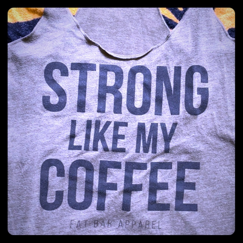 Loose fit, fun, workout tank. Smoke and pet free!